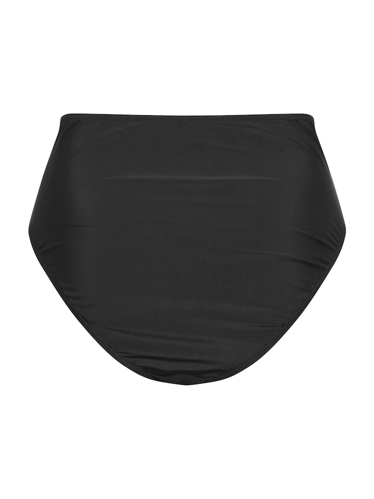 Yours Curve Black V-Front Bikini Bottoms - Image 6 of 6