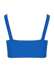 Yours Curve Blue Jewel Trim Bikini Top - Image 6 of 6