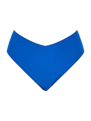 Yours Curve Blue V-Front Bikini Bottoms - Image 4 of 5