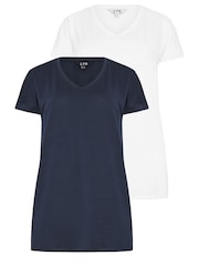 Long Tall Sally White Short Sleeve T-Shirts - Image 6 of 8