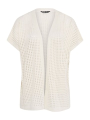 Yours Curve White Crochet Cardigan - Image 5 of 5