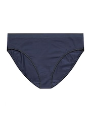 Yours Curve Blue High Leg Briefs 5 Pack With Stretch - Image 6 of 10