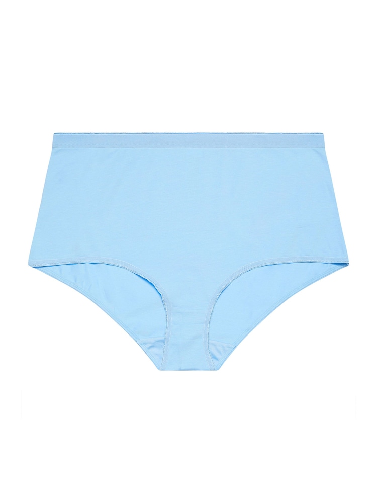 Yours Curve Pink Light 5 Pack & Yellow Pastel Full Briefs - Image 7 of 7