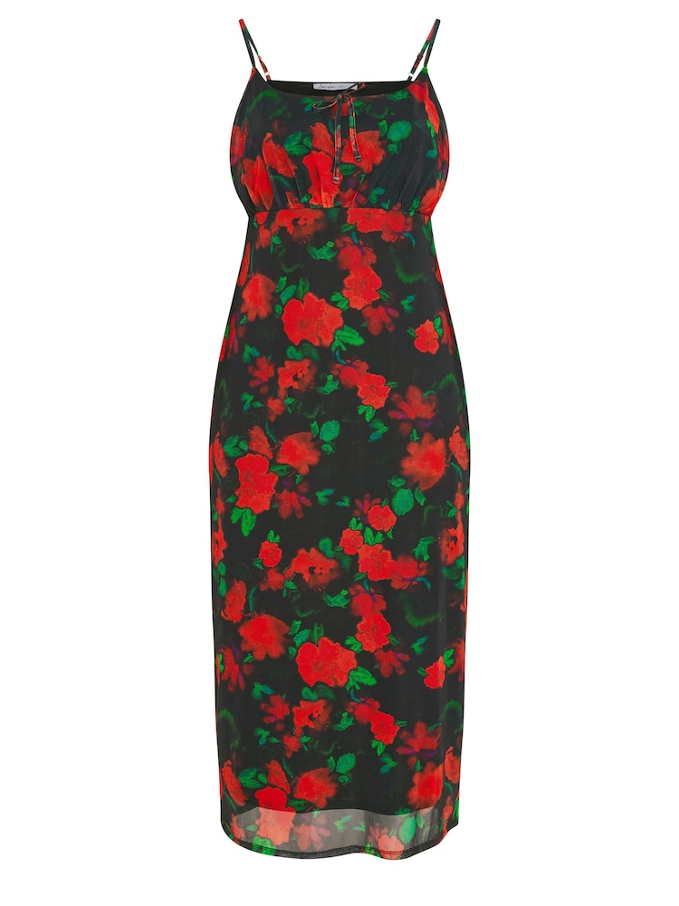 Yours Curve Black London Floral Midaxi Dress - Image 2 of 2 Yours Curve Black London Floral Midaxi Dress - Image 2 of 2