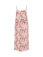 Yours Curve Pink Floral Overlay Maxi Dress - Image 5 of 5