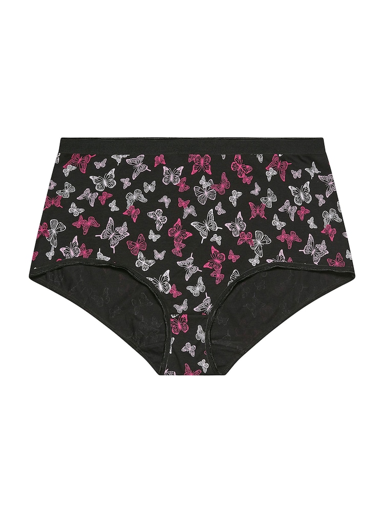 Yours Curve Pink 5 Pack & Butterfly Full Briefs - Image 5 of 7