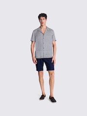 MOSS Blue Geo Print Shirt - Image 2 of 5