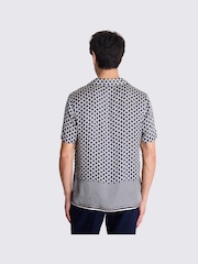 MOSS Blue Geo Print Shirt - Image 3 of 5