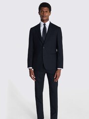 MOSS Black Tailored Fit Half Lined Jacket - Image 2 of 6