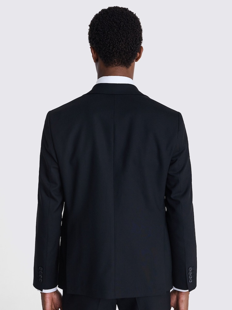 MOSS Black Tailored Fit Half Lined Jacket - Image 6 of 6