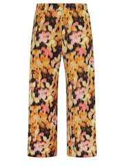 Yours Curve Brown Textured Wide Leg Trousers - Image 5 of 5