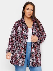 Yours Curve Pink Lightweight Parka - Image 1 of 6