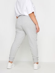 Yours Curve Grey Elasticated Stretch Joggers - Image 3 of 5