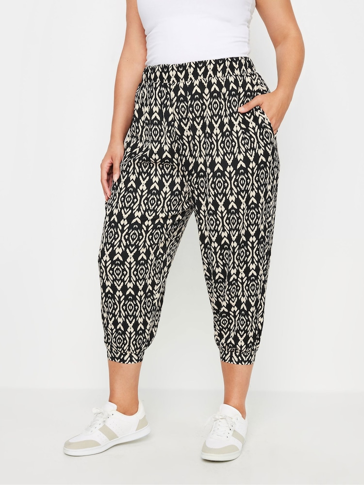 Yours Curve Paisley Textured Wide Leg Trousers - Imagen 1 de 5 Yours Curve Paisley Textured Wide Leg Trousers - Imagen 1 de 5