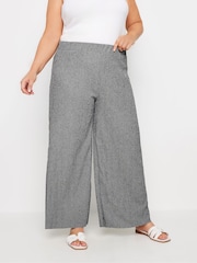 Широкие фактурные брюки Yours Curve - Изображение 1 из 5
