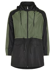 Yours Curve Green Lightweight Parka - Image 5 of 5