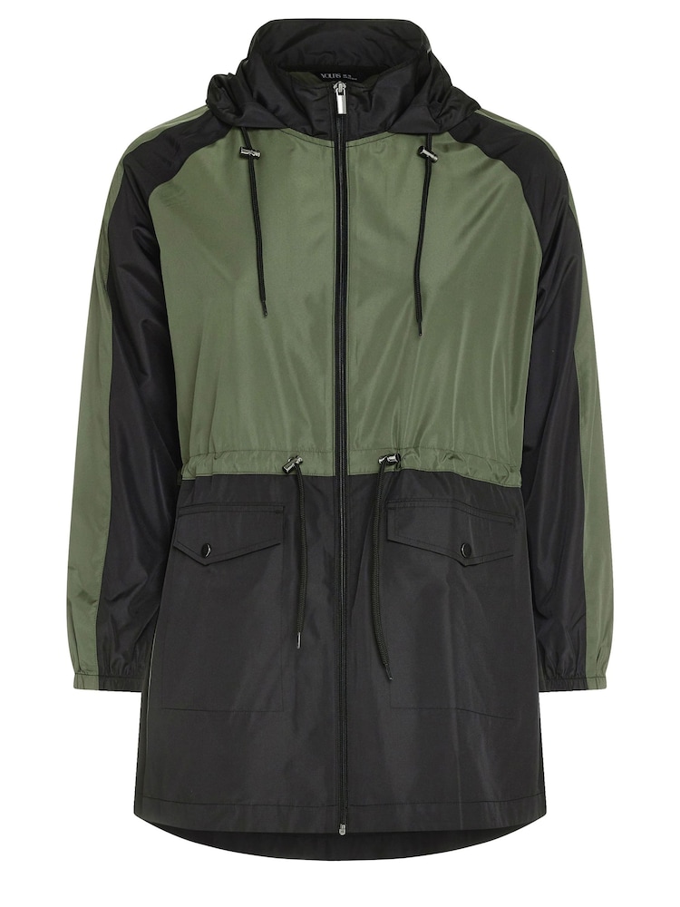 Yours Curve Green Lightweight Parka - Image 5 of 5