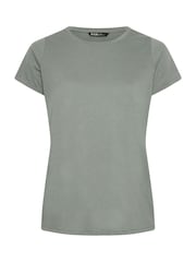 Yours Curve Black Core Basic T-Shirts 3 Pack - Image 7 of 9