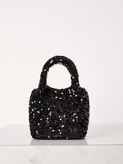Lipsy Black Embellished Pouch Bag - Image 2 of 4