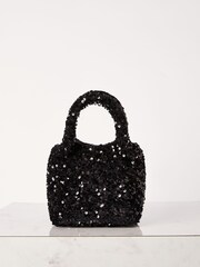 Lipsy Black Embellished Pouch Bag - Image 6 of 8