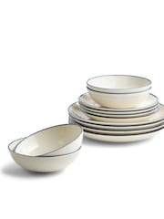 Royal Doulton Denim Line Gordon Ramsay Maze 12 Piece Dinner Set - Image 1 of 4