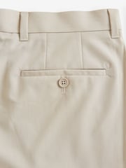 Neutral Relaxed Tapered Fit Stretch Smart Trousers - Image 8 of 9
