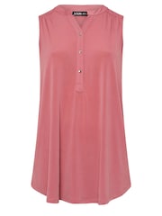 Yours Curve Pink Sleeveless Blouse - Image 5 of 5