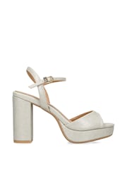 KG Kurt Geiger Silver Florence Sandals - Image 2 of 5