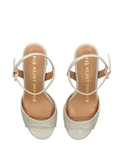 KG Kurt Geiger Silver Florence Sandals - Image 3 of 5
