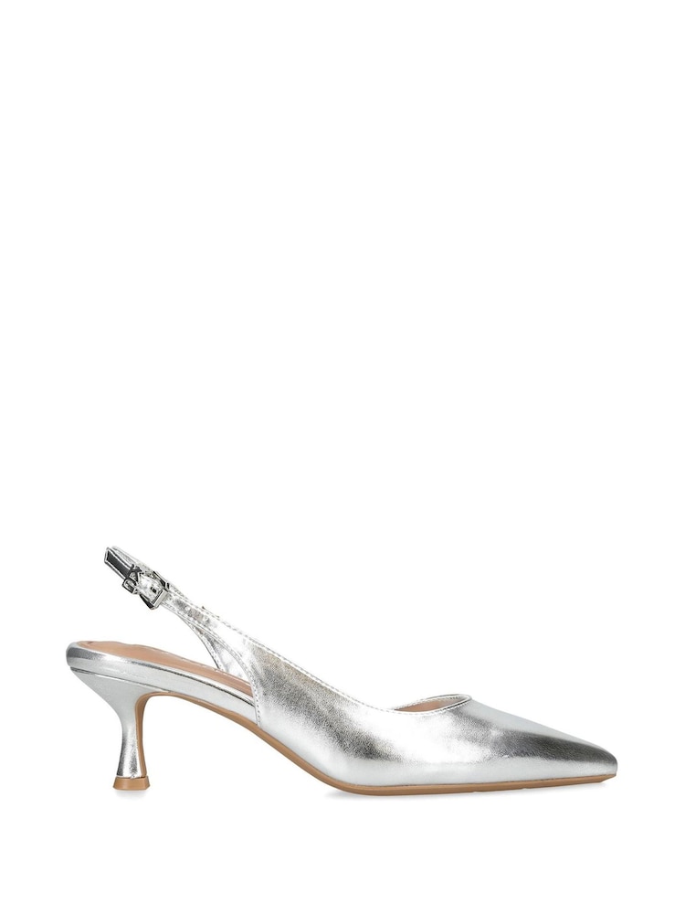 KG Kurt Geiger srebrna (barva); srebro Chrome Aria Low Shoes - Slika 2 iz 5