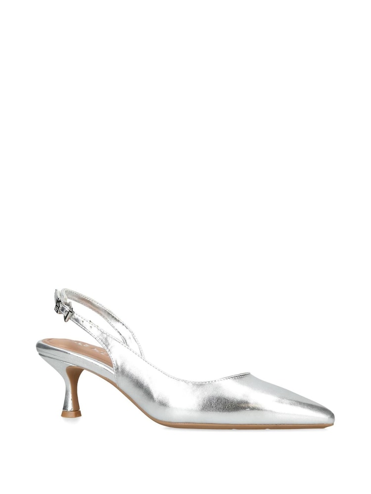 KG Kurt Geiger srebrna (barva); srebro Chrome Aria Low Shoes - Slika 5 iz 5