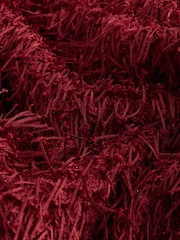 Red Short Sleeve Fluffy Top - Image 7 of 8