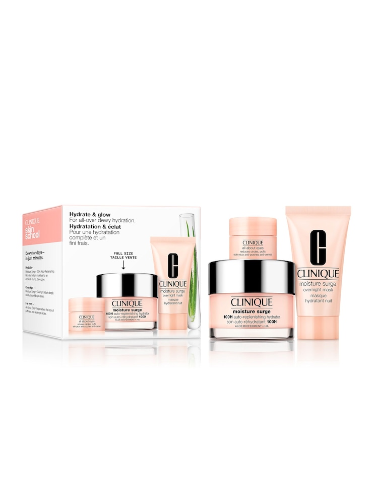 Clinique Skin School Supplies: Hydration + Glow Skincare Gift Set (Worth £65) - Image 1 of 4