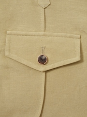 Paige Linen Blend High Rise Suit Shorts - Image 5 of 5