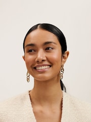 Ted Baker Gold Huliet Multi Hoop Drop Earrings - Image 3 of 6