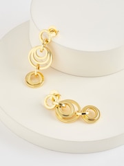 Ted Baker Gold Huliet Multi Hoop Drop Earrings - Image 4 of 6