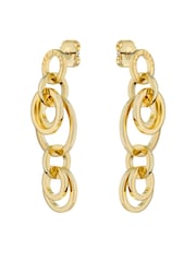Ted Baker Gold Huliet Multi Hoop Drop Earrings - Image 5 of 6