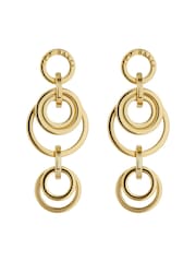Ted Baker Gold Huliet Multi Hoop Drop Earrings - Image 6 of 6