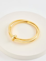 Ted Baker Gold Huulia Multi Hoop Bangle Bracelet - Image 5 of 7