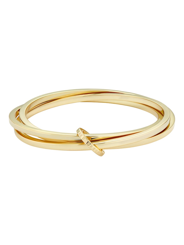 Ted Baker Gold Huulia Multi Hoop Bangle Bracelet - Image 6 of 7