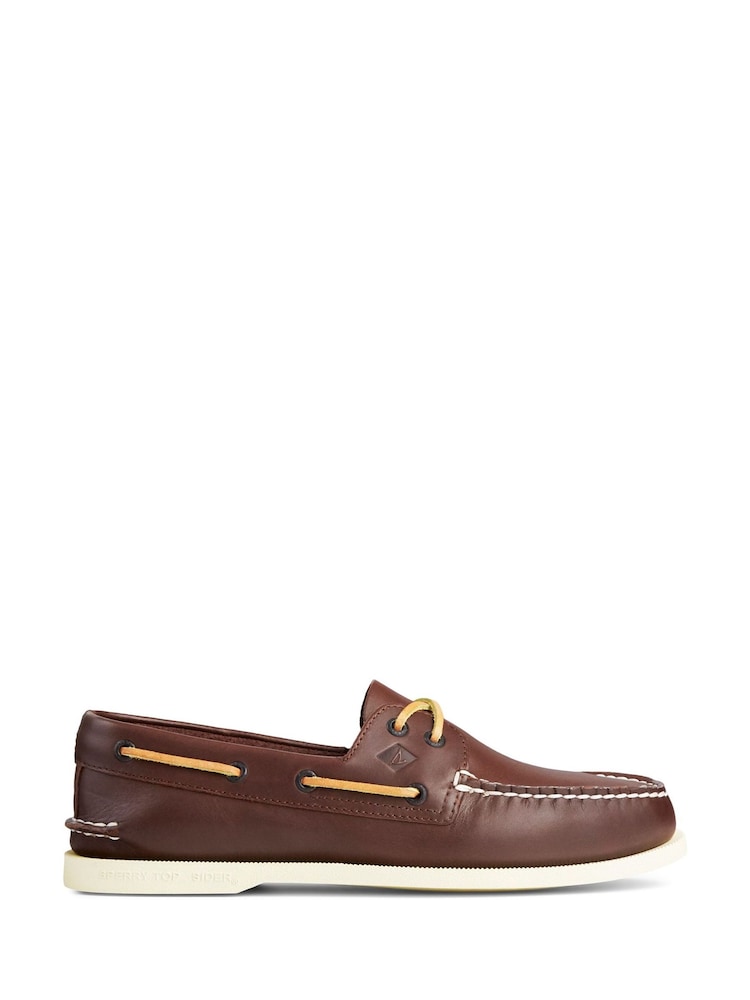 Sperry Authentic Original Leather Boat Brown Shoes - Image 1 of 4