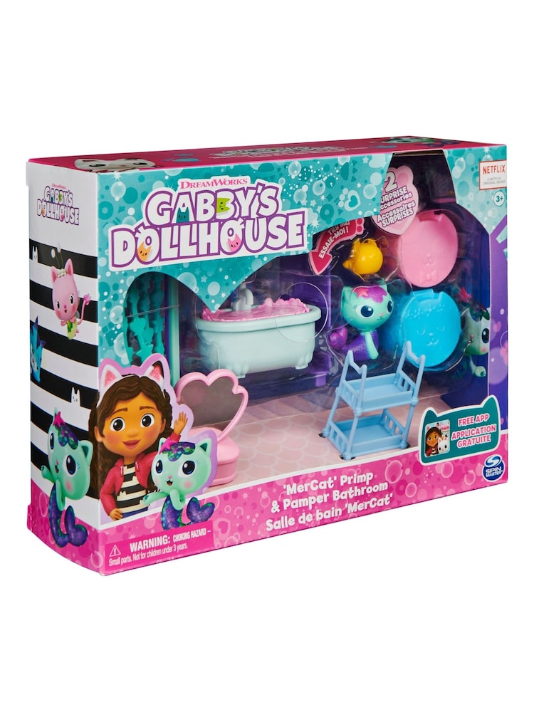 Spin Master Toys Gabby's Deluxe Room Bathroom Dollhouse - Image 1 of 6