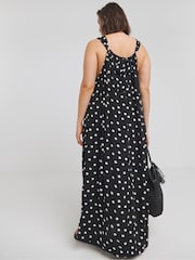 Simply Be Black Crinkle Trapeze Maxi Dress - Image 2 of 4