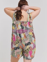 Simply Be Tie Strap Crinkle Playsuit - Bild 2 von 4