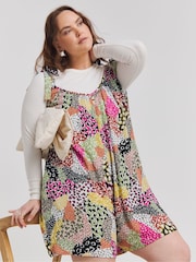 Simply Be Tie Strap Crinkle Playsuit - Bild 3 von 4