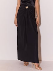 Lipsy Slinky Ruched Hardware Maxi Skirt - صورة 2 من 5