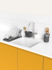 ReBorn Dark Grey Compact Rack Tidy Cutlery Drainer Bundle - Image 1 of 4