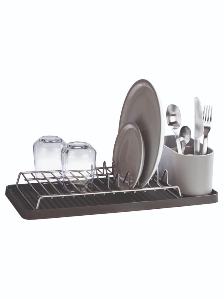 ReBorn Dark Grey Compact Rack Tidy Cutlery Drainer Bundle - Image 4 of 4