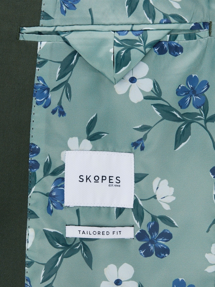 Skopes Green Tailored Fit Harvey Suit: Jacket - Image 9 of 9