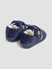 JoJo Maman Bébé Navy Construction Slipper Shoes - Image 2 of 4